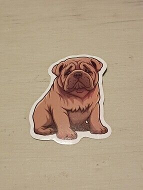 10/$10 Stickers Decal - Shar-Pei Puppy Kawaii Animal Sticker - New